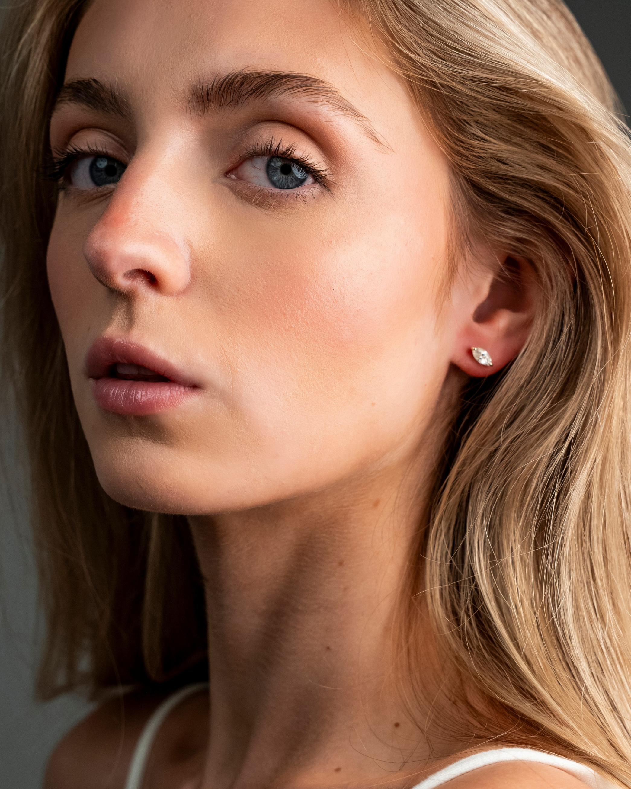 Lanai Moissanite Stud Earring