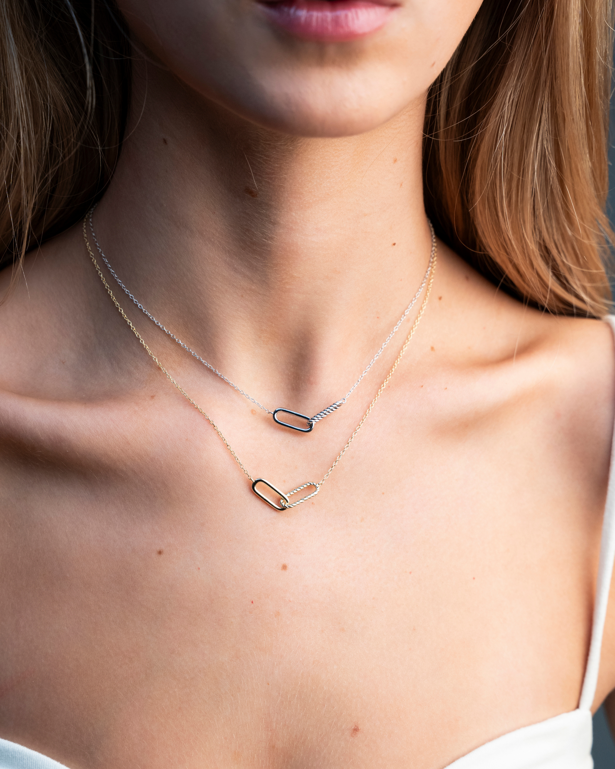 Phoenix Twist Link Necklace