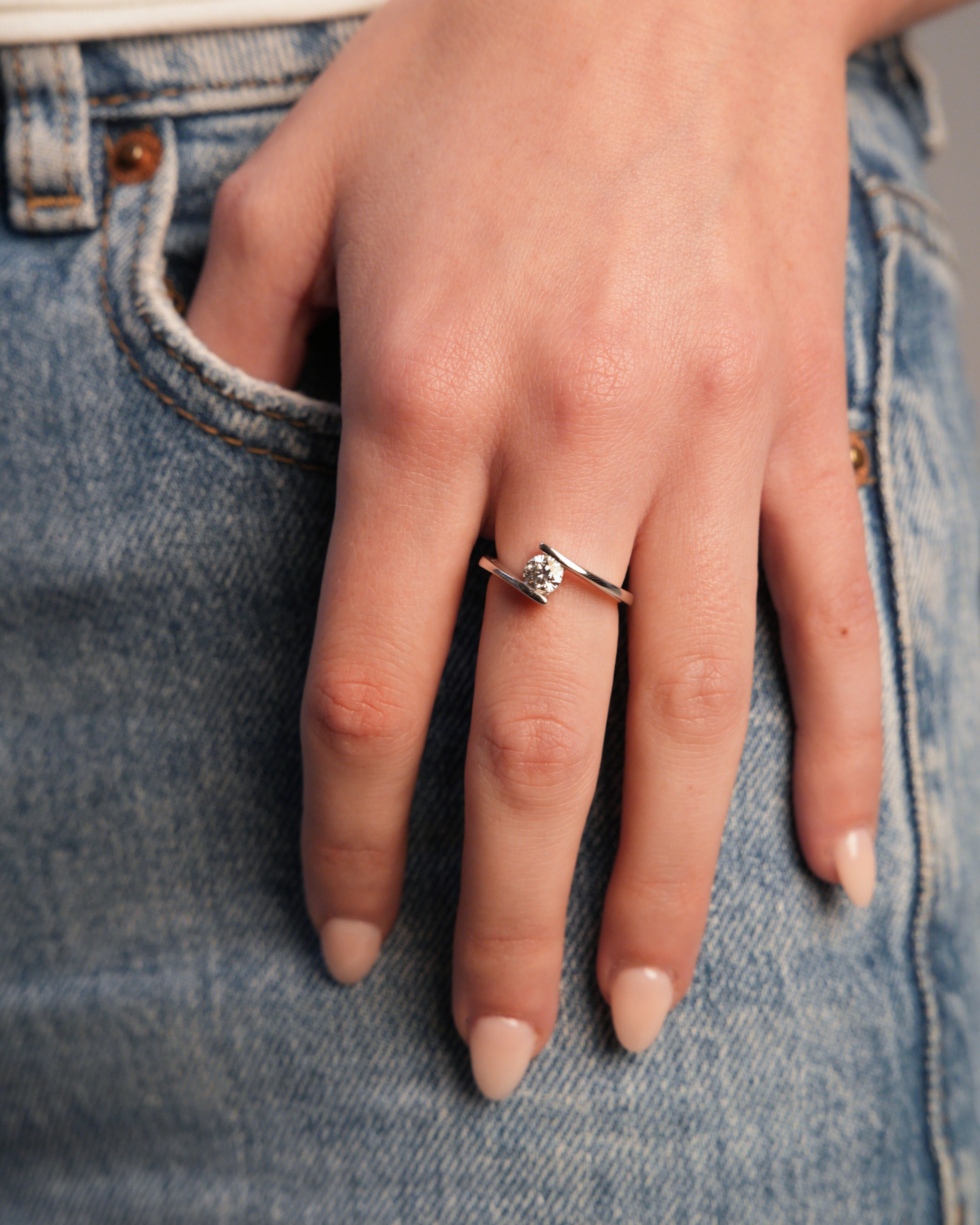 Aspen Moissanite Ring