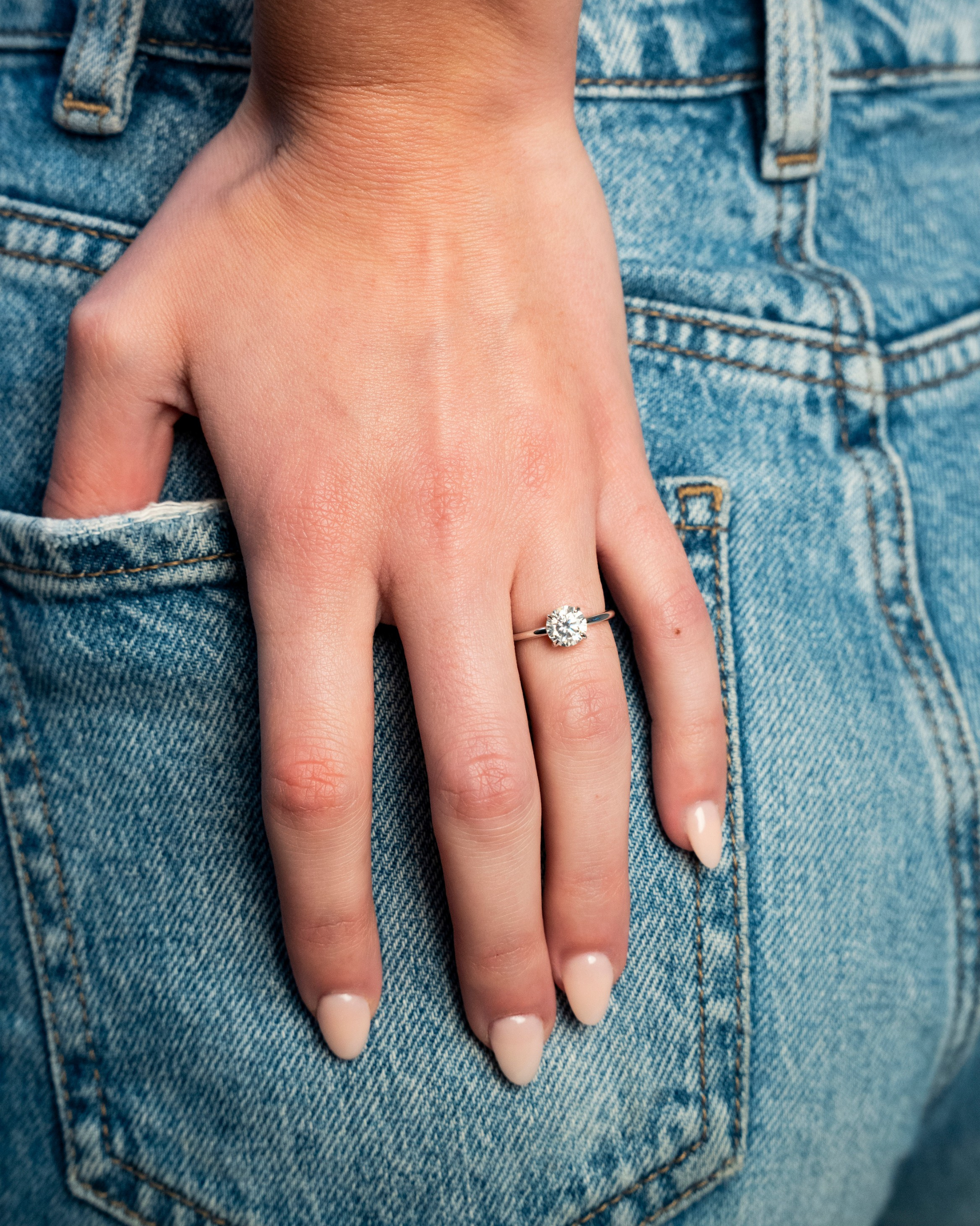 Marfa Moissanite Solitaire Ring