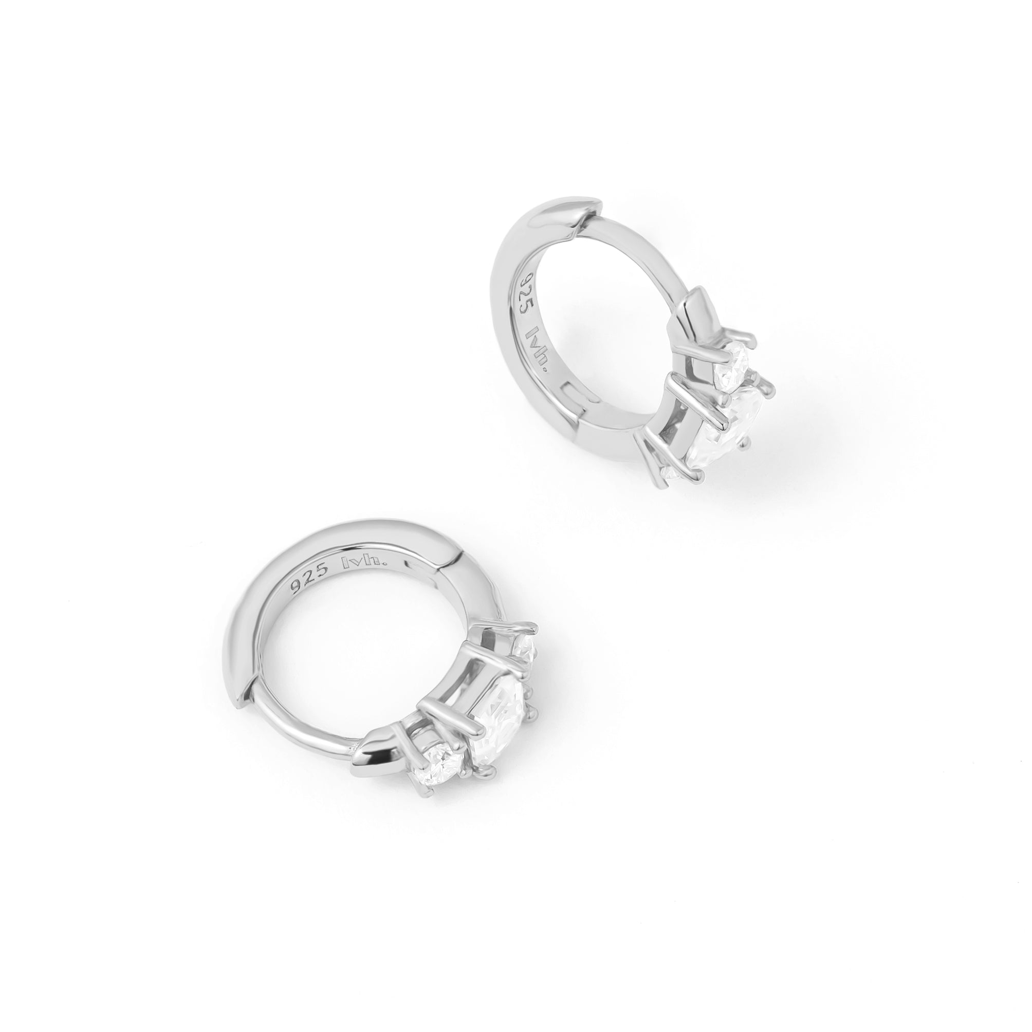 Amalfi Moissanite Trio Hoops