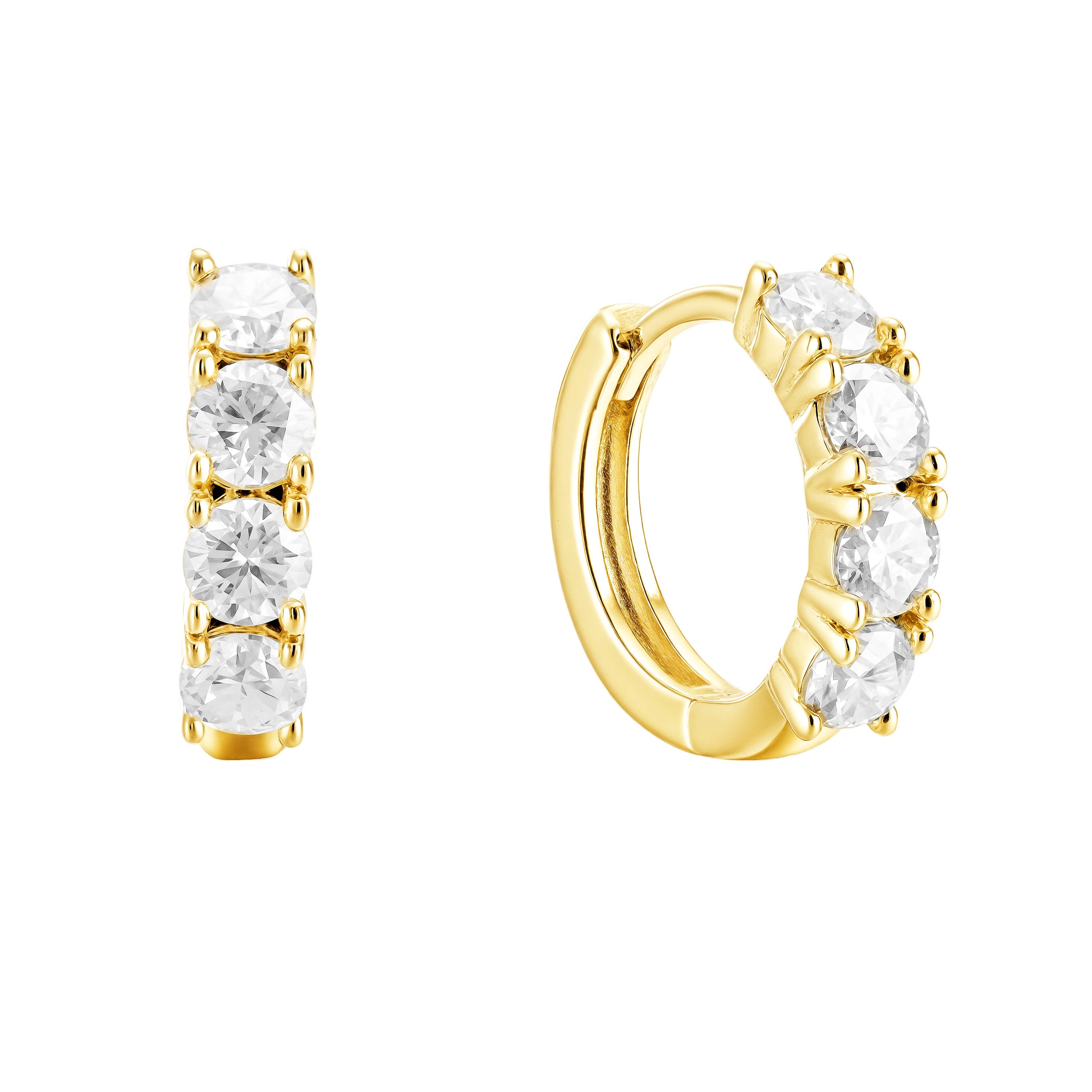 Charlotte Moissanite Hoop Earring