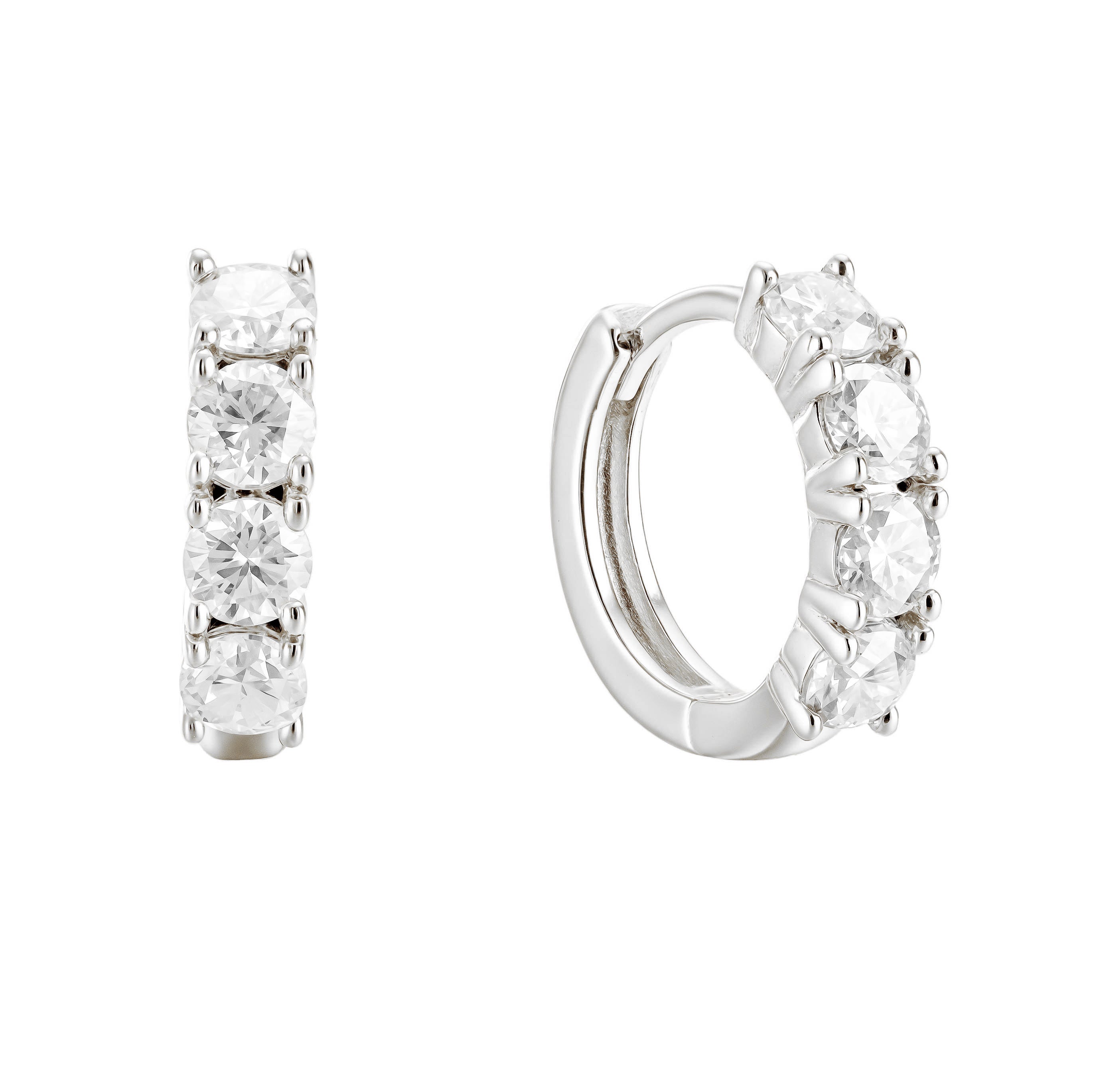 Charlotte Moissanite Hoop Earring