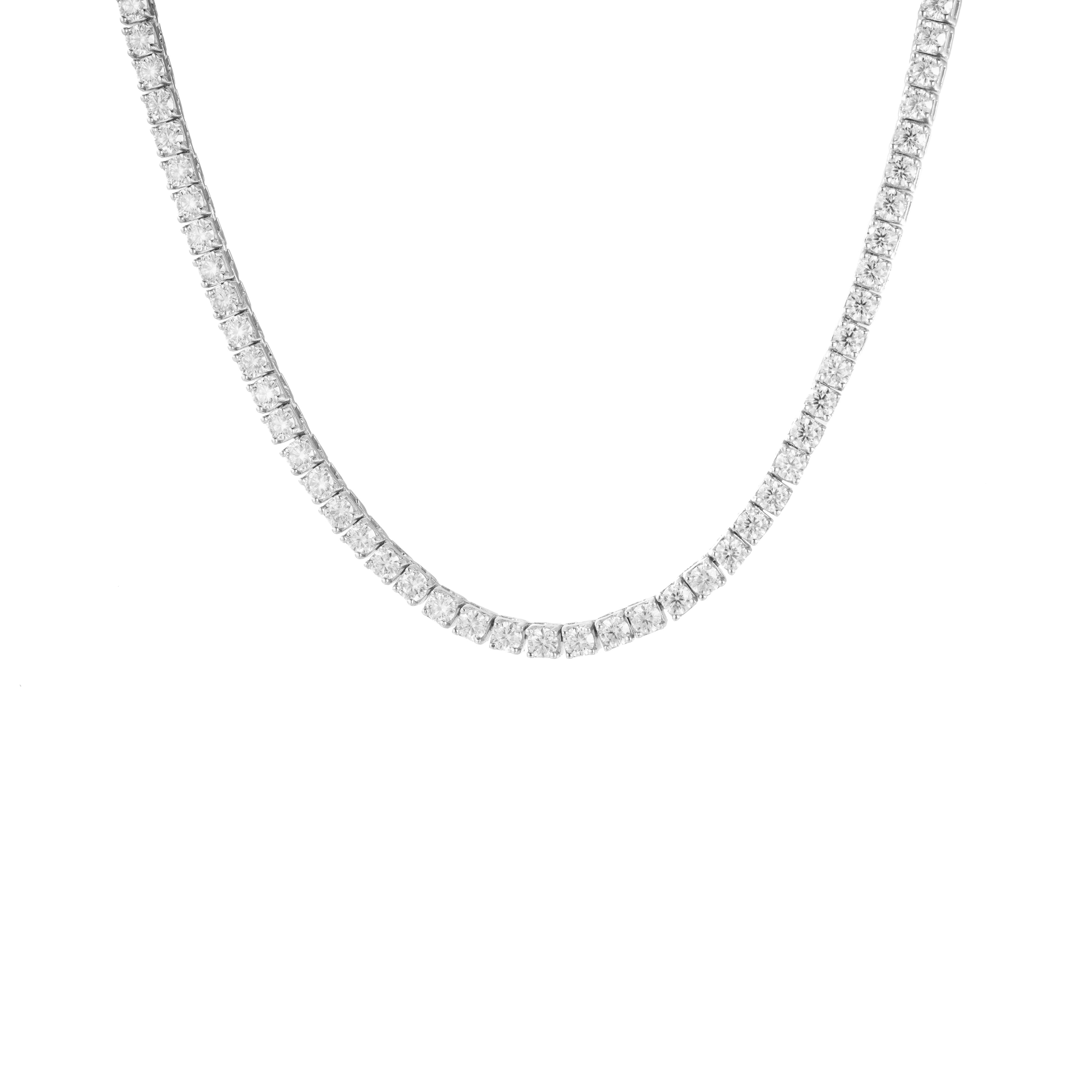 Doha Moissanite Tennis Necklace