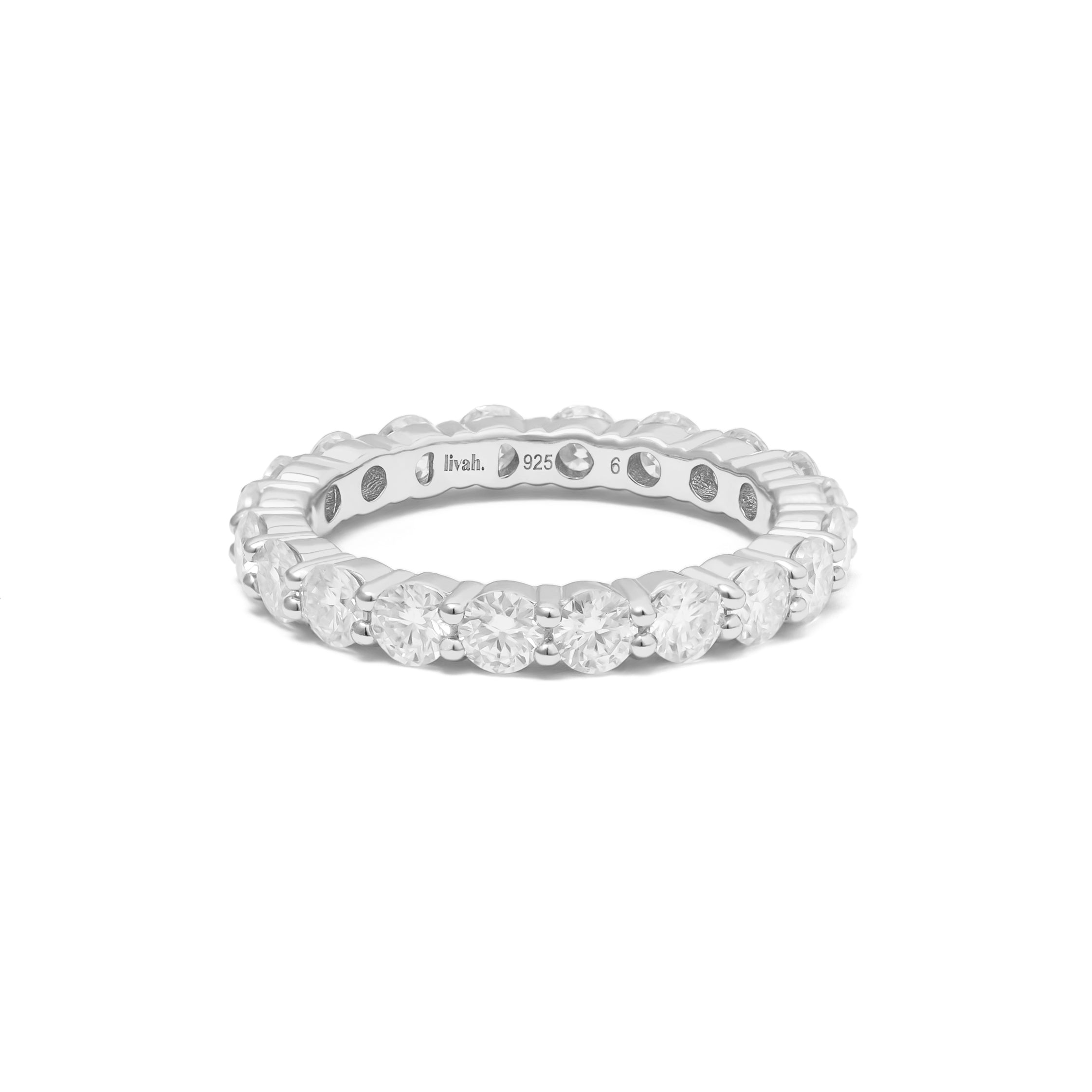 Liwa Moissanite Eternity Ring